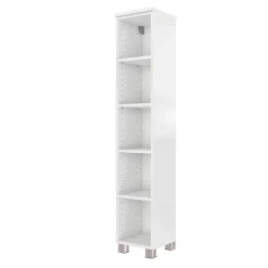 Offener Säulenschrank Gene 25cm - weiß