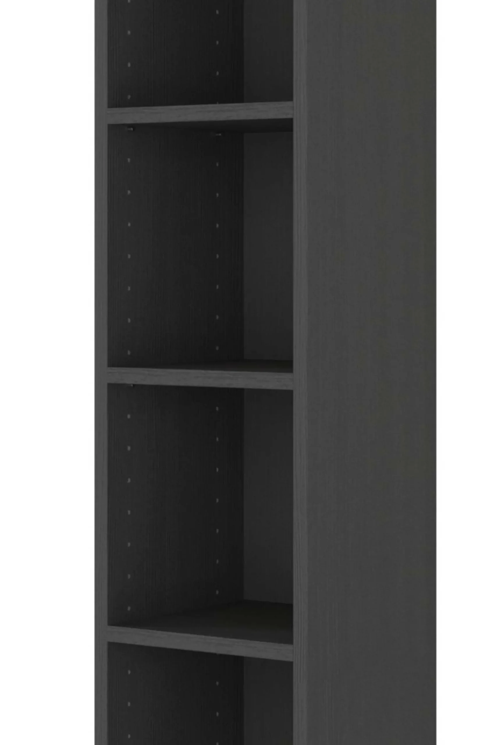 Offener Säulenschrank Gene 25cm - graphitgrau