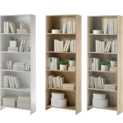 Offenes Bücherregal Bobby | 60 x 24 x 175 cm | Braun