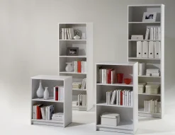 Offenes Bücherregal Lilly | 60 x 28 x 172 cm | Weiß