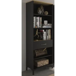 Offenes Bücherregal Manchester | 56 x 40 x 171 cm | Design Helvezia Oak