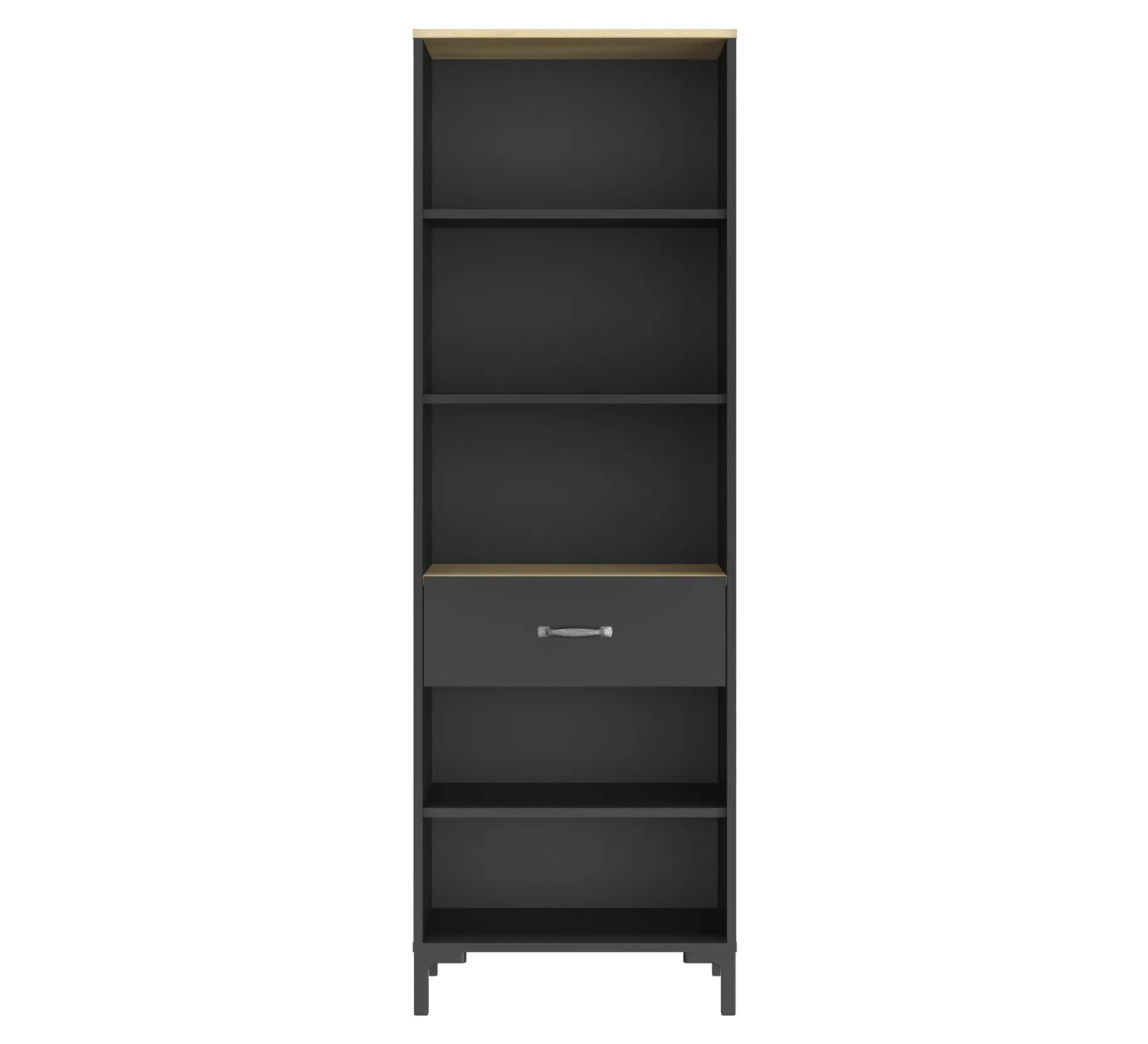 Offenes Bücherregal Manchester | 56 x 40 x 171 cm | Design Helvezia Oak