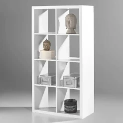Offenes Bücherregal Style | 77 x 38 x 147 cm | Weiß