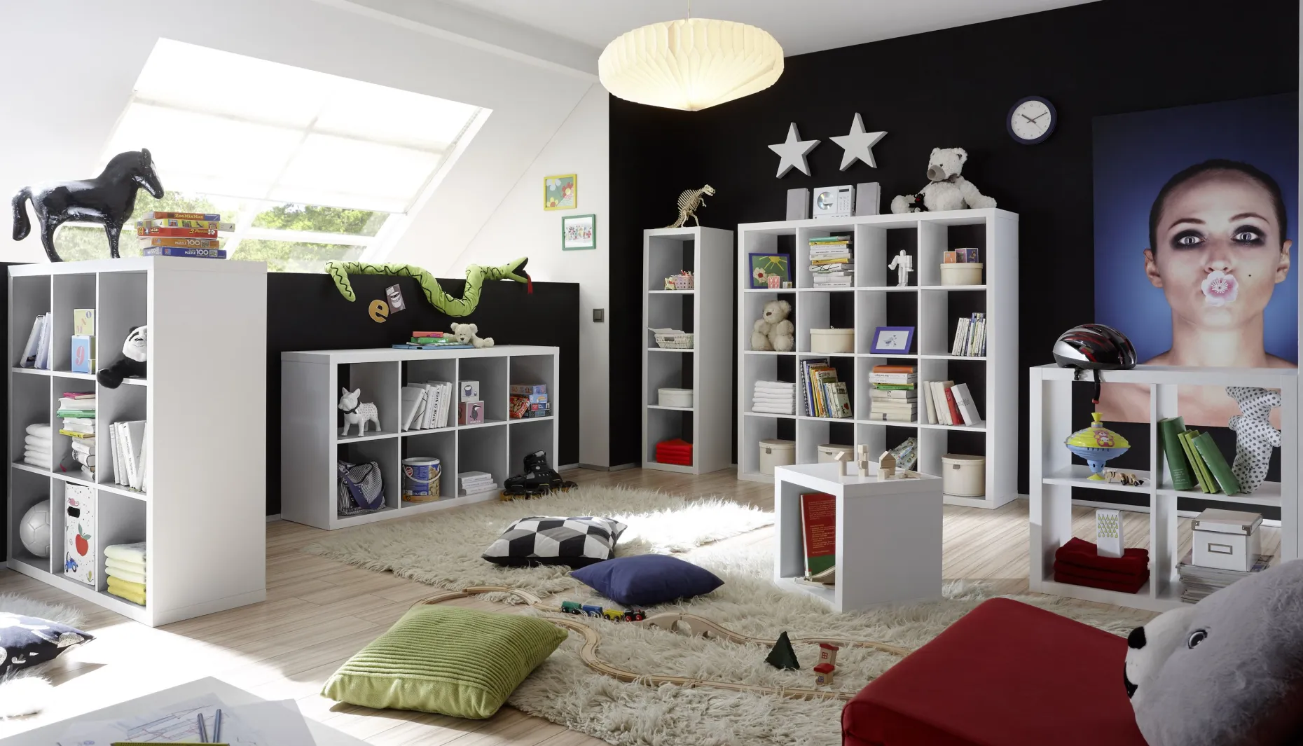Offenes Bücherregal Style | 77 x 38 x 147 cm | Weiß