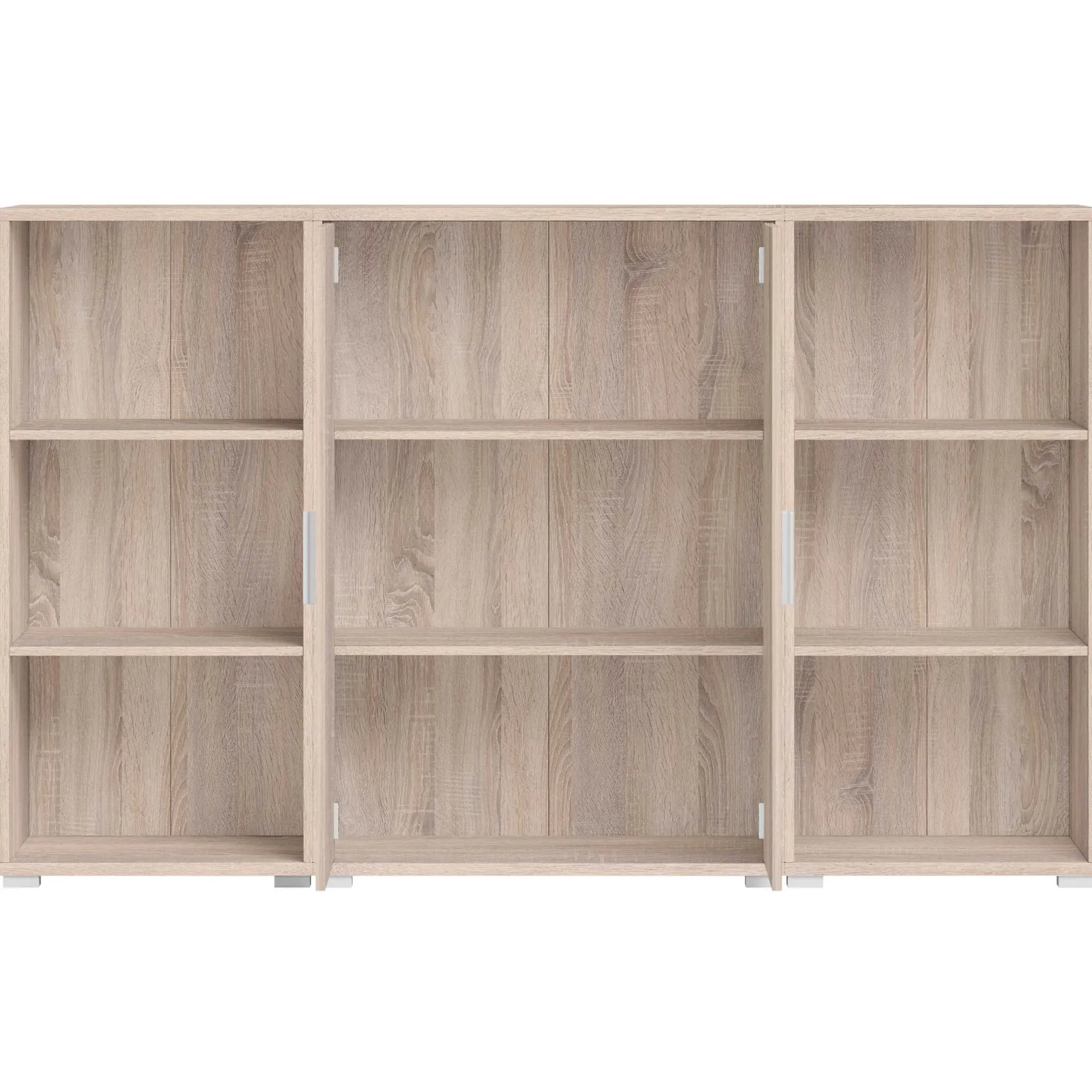 Olaph niedriges Bücherregal - Eiche