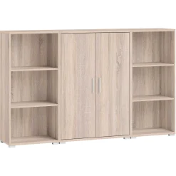 Olaph niedriges Bücherregal - Eiche