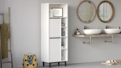 On10C Badezimmerschrank | 100 % MELAMIN | Weiß