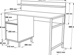 Emob On16 Schreibtisch | 100 % Melamin |