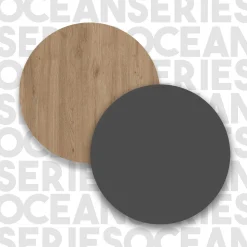 Emob ON12 Sideboard | 100x30x76cm | mit Spiegel | Walnuss