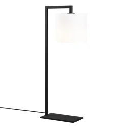 Emob Opviq Tischleuchte | Körper aus Eisen, Kappe aus Stoff | 65 cm Höhe, 27 x 20 cm Größe, Ein/Aus-Knopf