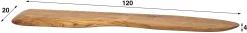 Oranja Wandregal 120 cm-massive Akazie