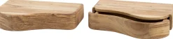 Organic Acacia Nachttischchen Set/2 - L R