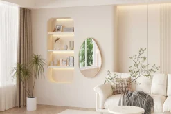 Rousseau Organischer Spiegel Rana | 50 x 80 cm | Old Oak Design