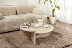Emob Orion Couchtisch | 100 % MELAMIN | Travertin