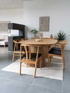 House Nordic Osaka Ausziehbarer Esstisch - 120-160-200x120x75cm - Eichenfurnier