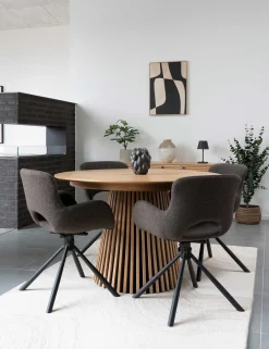 House Nordic Osaka Ausziehbarer Esstisch - 120-160-200x120x75cm - Eichenfurnier