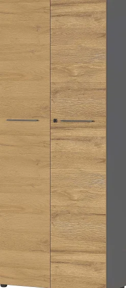 Osmond 80cm Aktenschrank mit 2 Türen - Eiche/Graphit