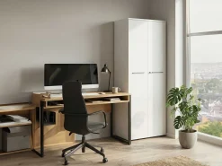 Osmond 80cm Aktenschrank mit 2 Türen - hellgrau