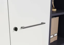 Osmond 80cm Aktenschrank mit 2 Türen - hellgrau