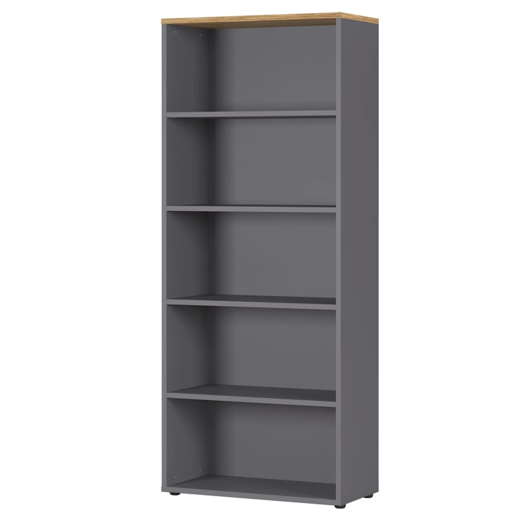 Osmond 80cm Bücherregal - graphit/quecksilber