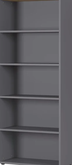 Osmond 80cm Bücherregal - graphit/quecksilber
