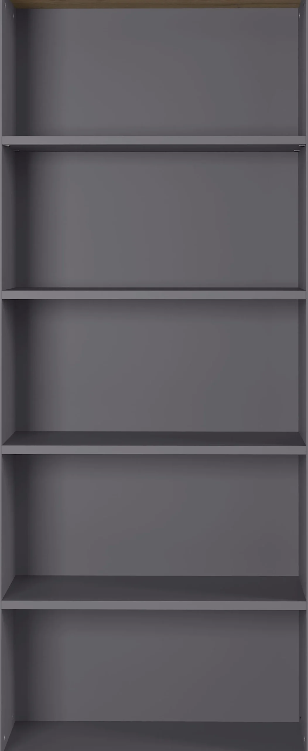 Osmond 80cm Bücherregal - graphit/quecksilber