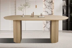 Rousseau Ovaler Esstisch Lagos - 200x100x76cm - Eiche Dekor