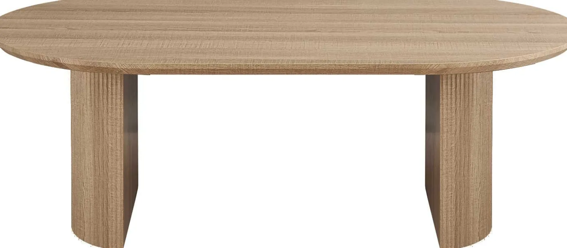 Rousseau Ovaler Esstisch Lagos - 220x110x76cm - Eiche Dekor