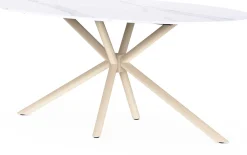 CBA Ovaler Esstisch Stoik - 180x90x75cm - Keramik - Marmoroptik