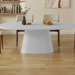 Rousseau Ovaler Esstisch Tavares - 220x100x76cm - ecru