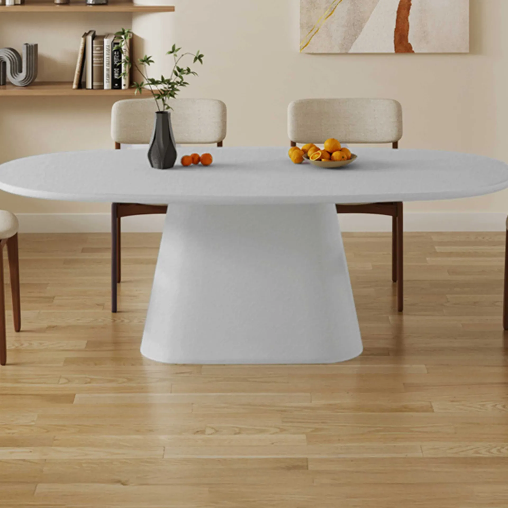 Rousseau Ovaler Esstisch Tavares - 220x100x76cm - ecru