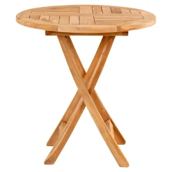 House Nordic Oviedo Beistelltisch aus natürlichem Teakholz - Ø70x75 cm