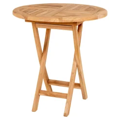 House Nordic Oviedo Beistelltisch aus natürlichem Teakholz - Ø70x75 cm
