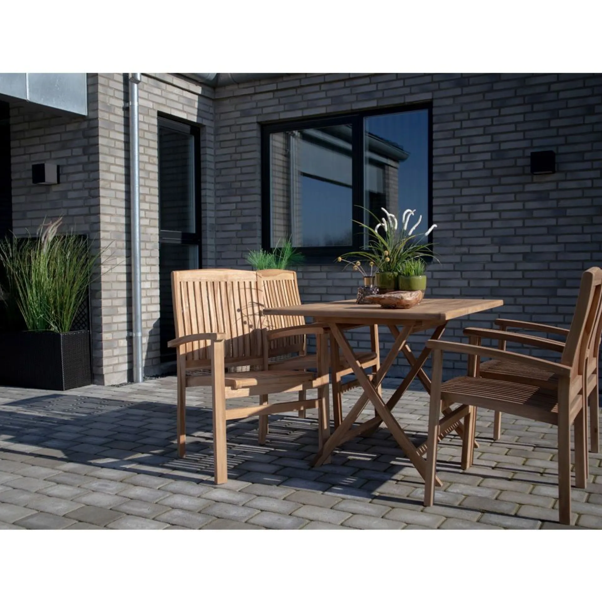 House Nordic Oviedo Gartentisch - 120x80x75 cm - Teakholz massiv