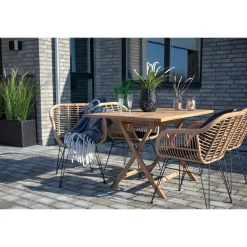 House Nordic Oviedo Gartentisch - 120x80x75 cm - Teakholz massiv