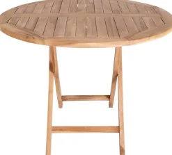 House Nordic Oviedo Teak Esstisch - Natur inspiriert Ø100x75 cm