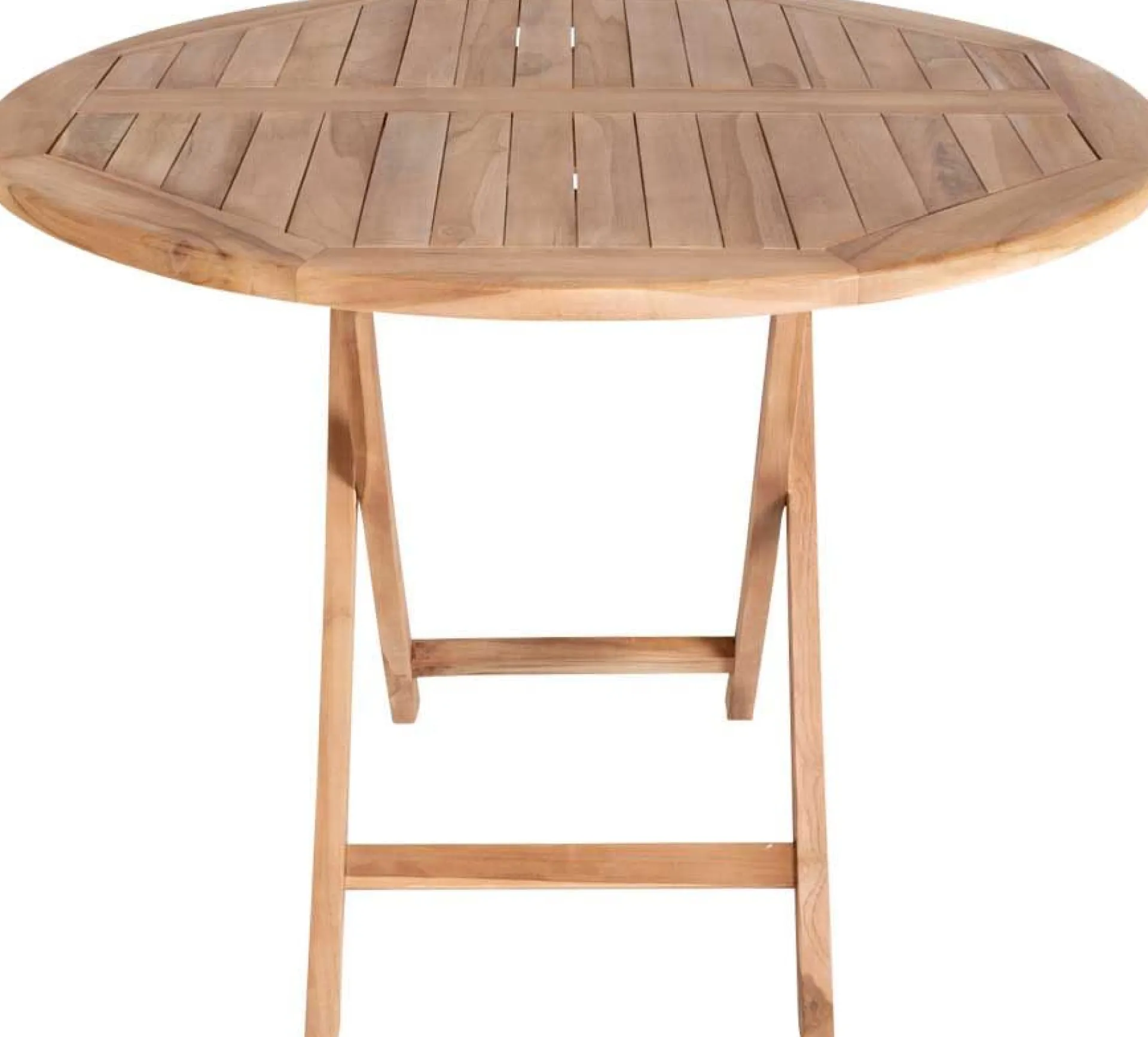 House Nordic Oviedo Teak Esstisch - Natur inspiriert Ø100x75 cm