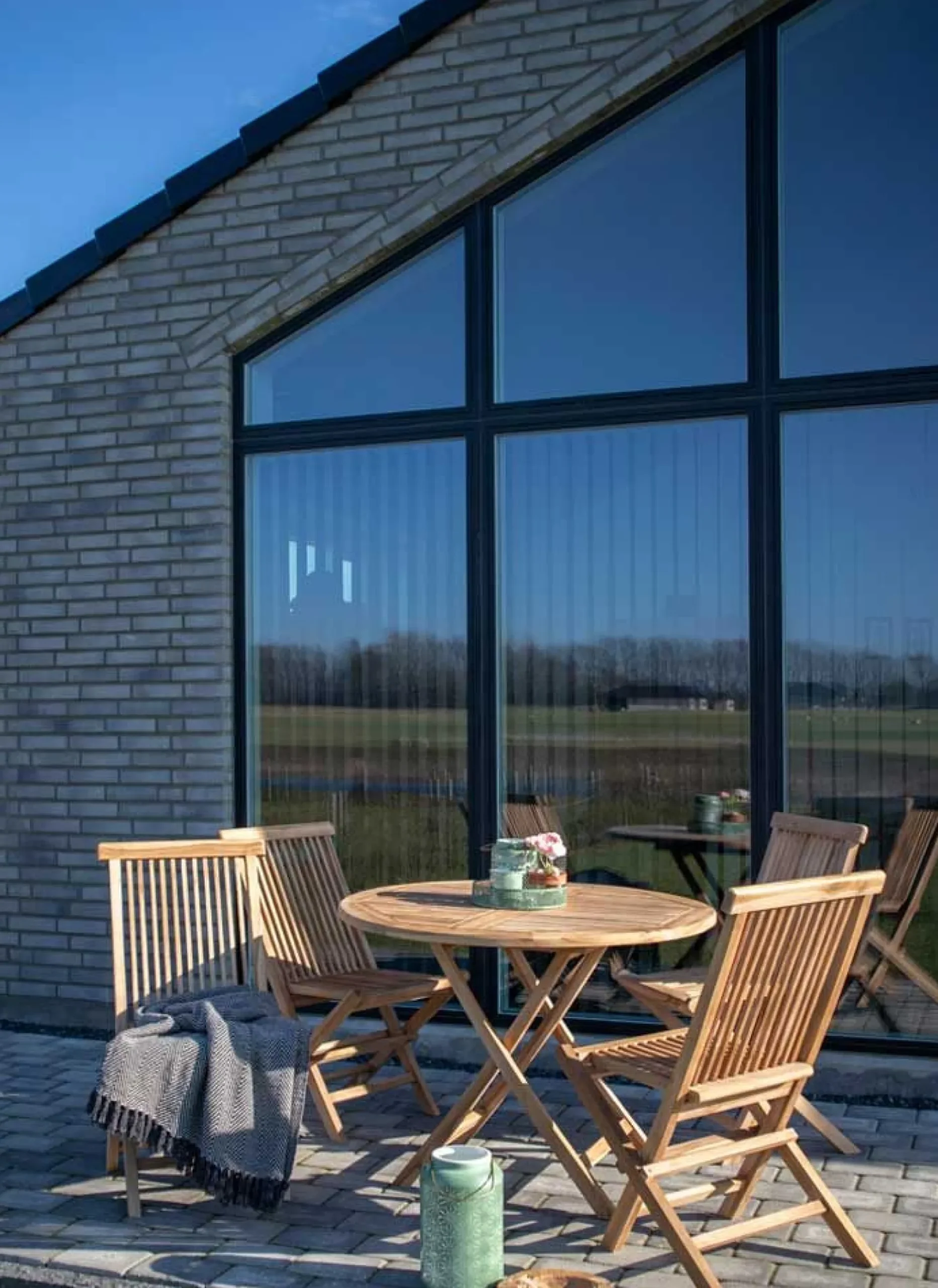 House Nordic Oviedo Teak Esstisch - Natur inspiriert Ø100x75 cm