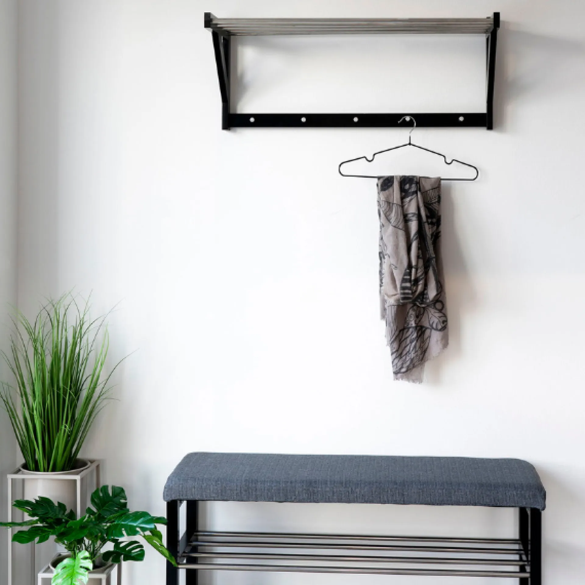 House Nordic Padova Hutablage - | Pappelholz und Stahl