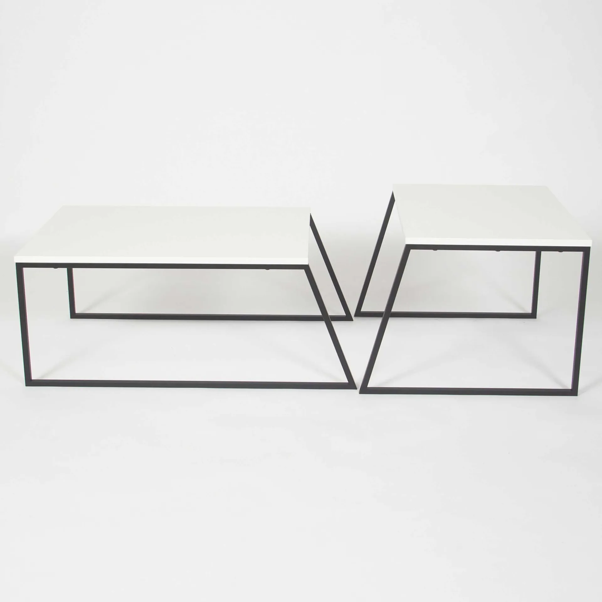 Emob Pal Couchtisch-Set | 100 % MELAMIN | , Schwarz