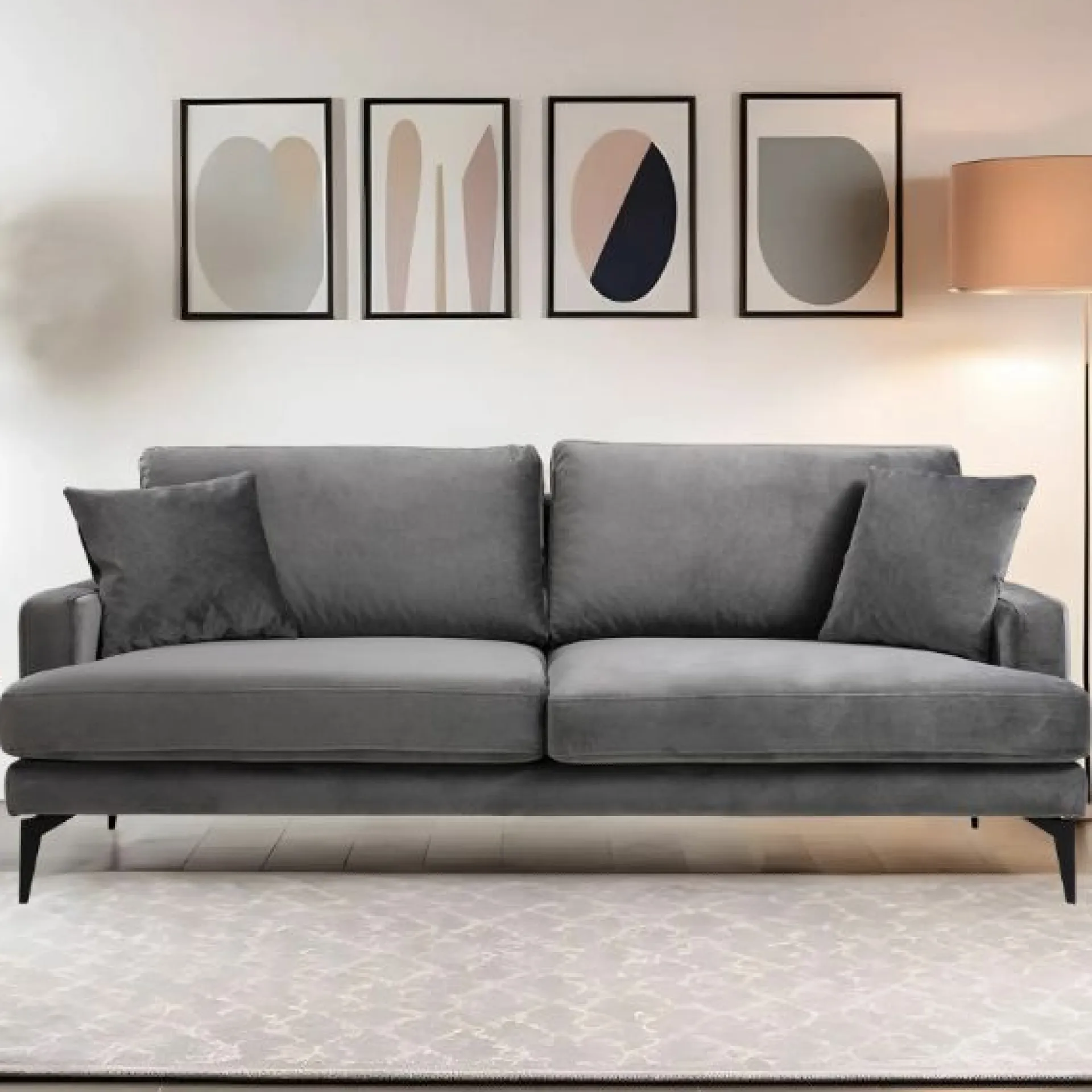 Emob Papira 3-Sitzer-Sofa | BUCHENHOLZ / SPANPLATTE |