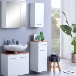 Held ParesBadezimmer : Spiegelschrank, Waschtischunterschrank, Hängeschränke -