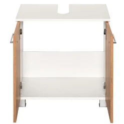 Held ParesBadezimmer : Säulenschrank, Spiegelschrank, Waschtischunterschrank - Eiche/Weiß