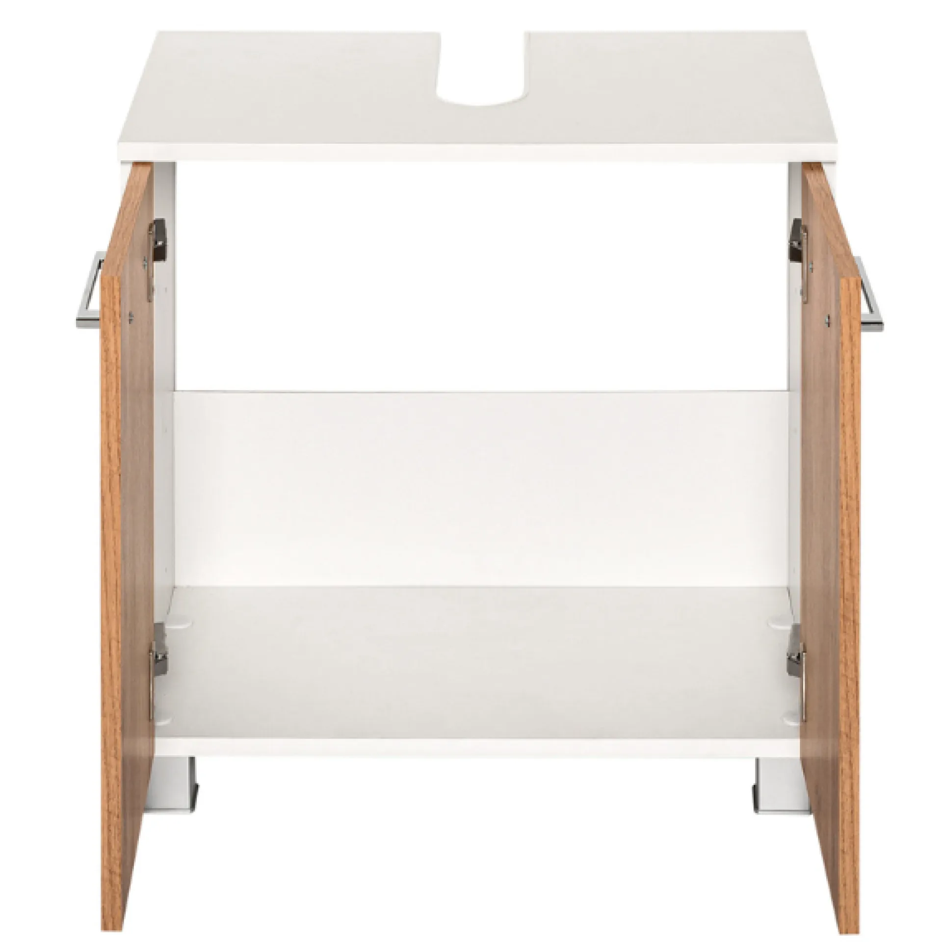 Held ParesBadezimmer : Säulenschrank, Spiegelschrank, Waschtischunterschrank - Eiche/Weiß