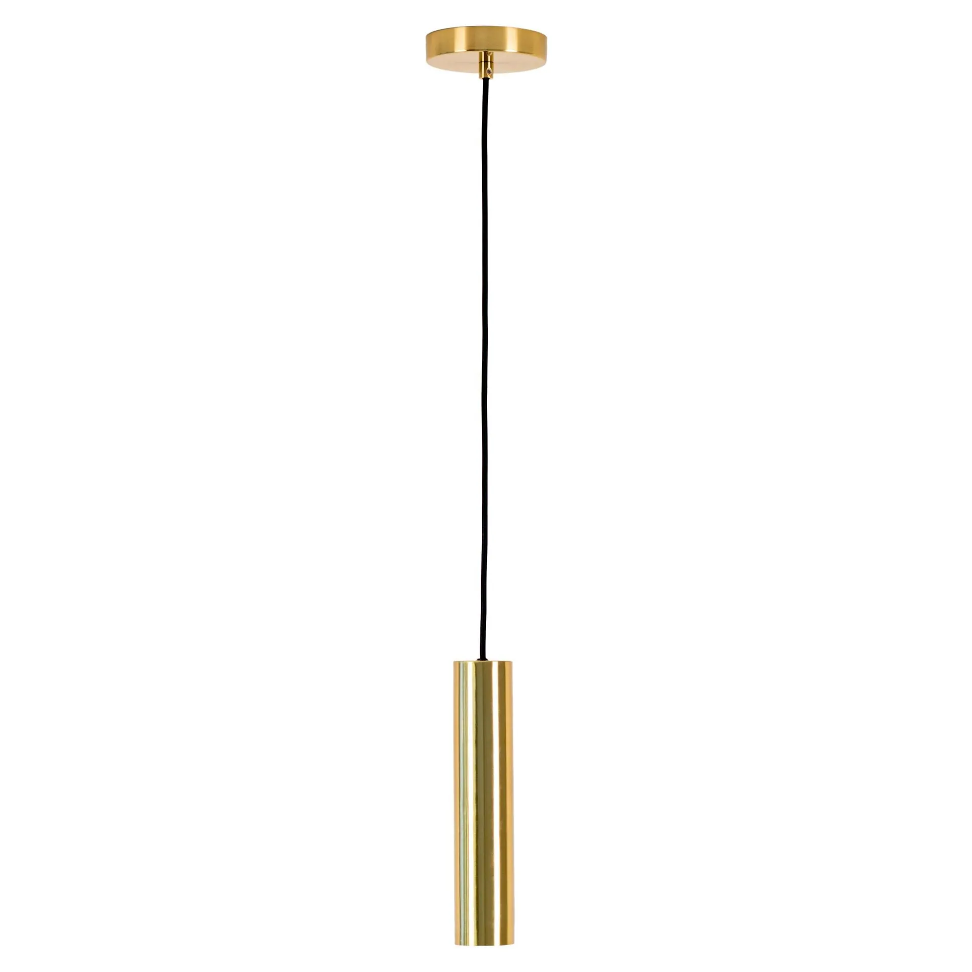 House Nordic Pariser Pendelleuchte aus Messing mit Stoffkabel