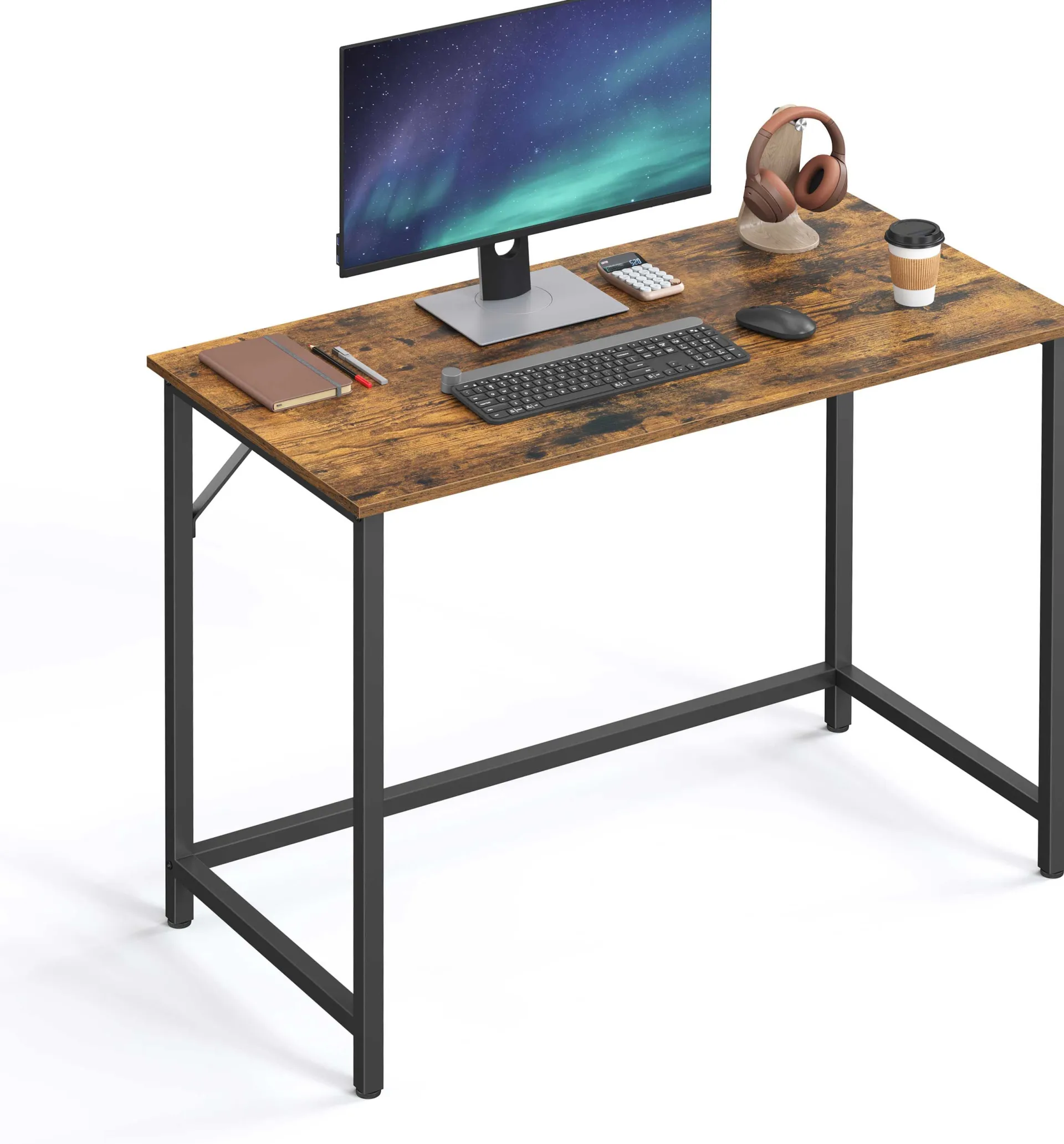 Vasagle Pasadena Computertisch | 100 x 50 x 75 cm | Rost