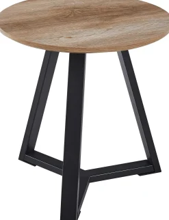 Rousseau Paso' Dekor Oude Eik Bijzettafel | H-H 46 x B-L 45 x T-P 45 cm