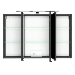 Held PiscaBadezimmer : Wandschränke, Spiegelschrank, Waschbeckenschrank - graphitgrau