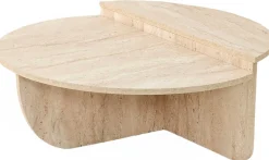 Emob Podium Couchtisch | 100 % MELAMIN | Travertin