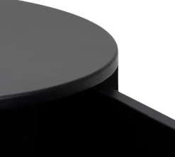 Polo Nachttisch mit Schublade - schwarz